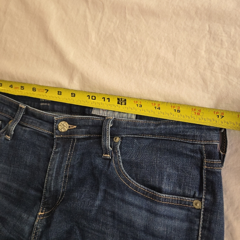 AG Adriano Goldschmied The Stilt Cigarette Jean 32R Medium Blue Wash - Picture 6 of 10